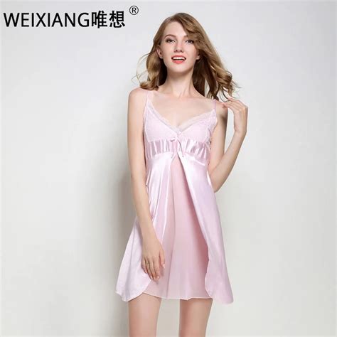 Sleepwear Pyjamas Women Home Clothing Nightgowns Lace Robe V Neck