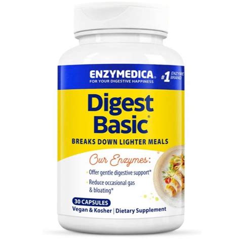 Sg Enzymedica Digest Basic 3090180 Veg Caps Essential Digestive