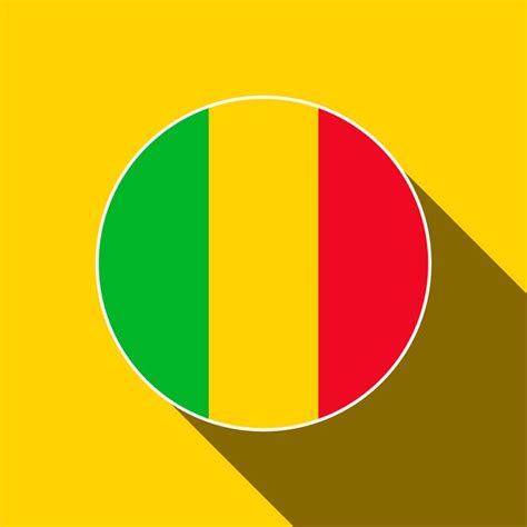 Pays Mali Drapeau Du Mali Illustration Vectorielle Vecteur Premium