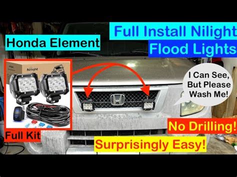 Installing Offroad Flood Lights On My Honda Element Camper It Was