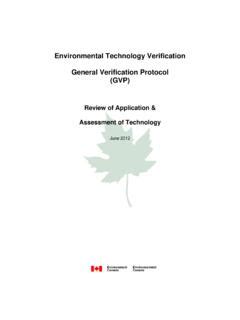 Environmental Technology Verification Environmental Technology