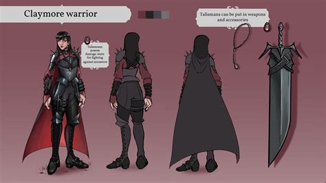 Artstation Claymore Warrior Character Design