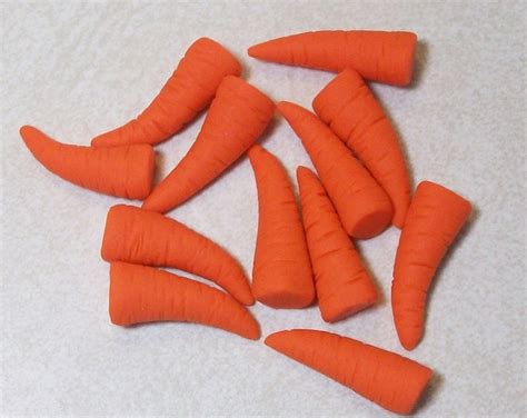 1 Set Of 12 Bent Carrot Noses For Snowmen Glue On Snowman Noses For