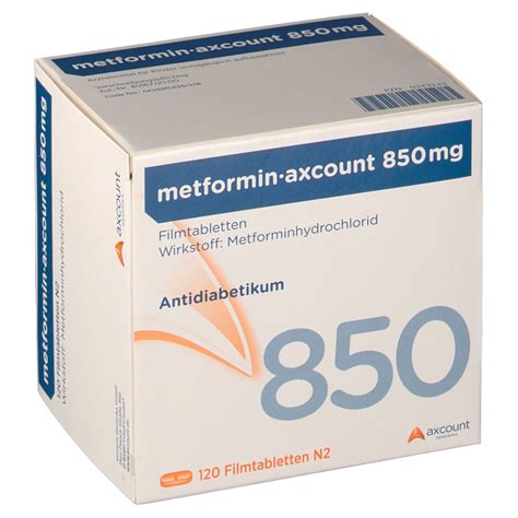 Metformin Axcount 850 Mg Filmtabletten Shop