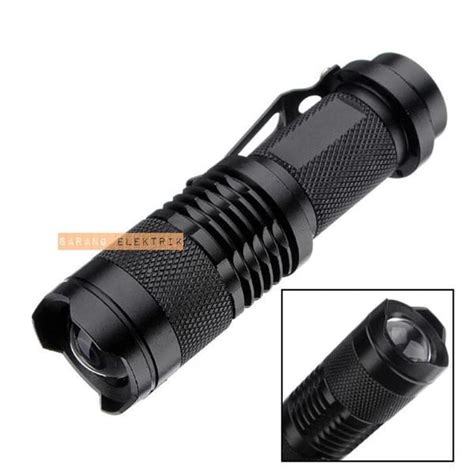 Jual Senter Q Polisi Mini Pocketman Ultrafire Cree Flashlight Led