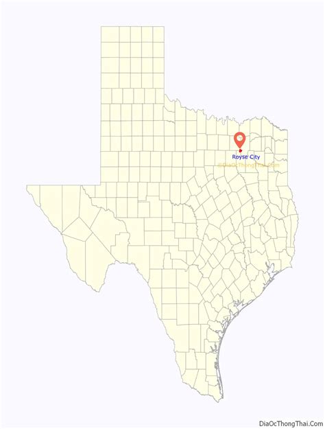 Map of Royse City