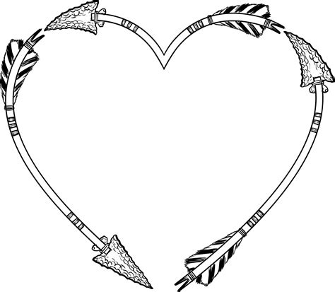 Heart And Arrow Drawing at GetDrawings | Free download