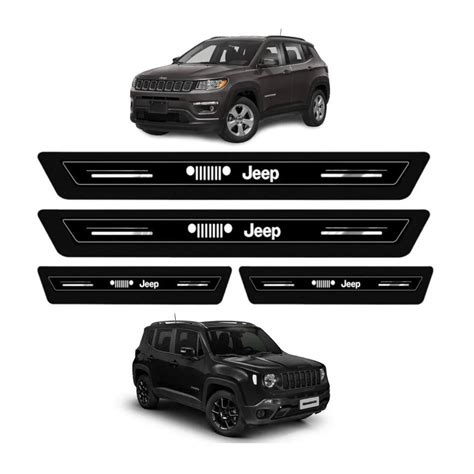 Kit Soleira Resinada Prote O Porta Jeep Compass Renegade Submarino