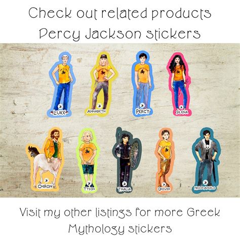 Greek Gods Symbols Stickers Percy Jackson Inspired Etsy Canada