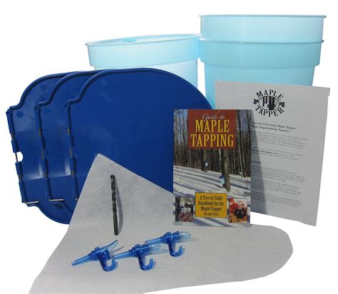 Deluxe Maple Tree Tapping Kit (3) Taps with Hooks (3) 3 Gallon Sap ...