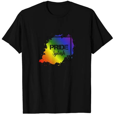 LGBT Pride Splash Gay Pride CSD Coming Out T Shirt ID 11552588 By Nadeem Khan Printblur