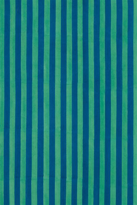 fabric stripes blue green | Lisa Corti