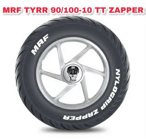 Mrf Nylogrip Zapper J Tube Type Scooter Tyre Front Or