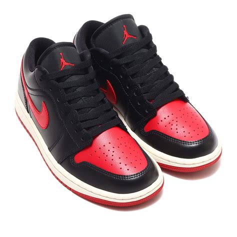 JORDAN BRAND WMNS AIR JORDAN 1 LOW BLACK GYM RED SAIL 23SU I atmosアトモス