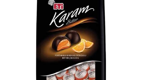 A101 Eti Karam Portakallı Karamel Dolgulu Bitter Çikolata 300 G