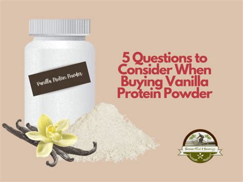 Questions To Consider When Buying Vanilla Protein Powder Ef B