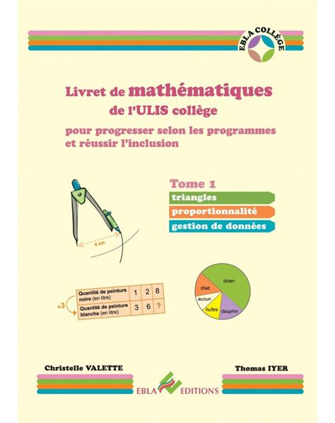 Livret De Math Matiques De L Ulis Coll Ge Tome