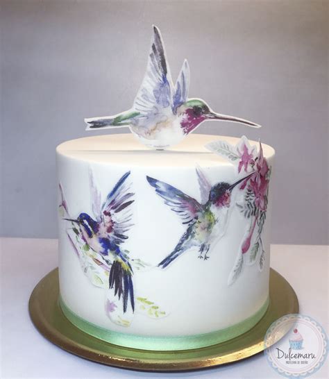 Torta Con Colibríes Pastel De Colibrí Tortas Artísticas Tortas