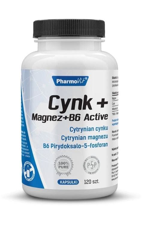 Cynk Magnez B Active Kapsu Ek Pharmovit Classic Sk Ad Cena