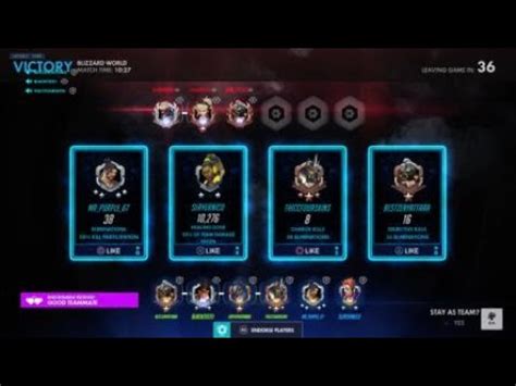 Zarya Roadhog Competitive Open Queue Gameplay Blizzard World Youtube