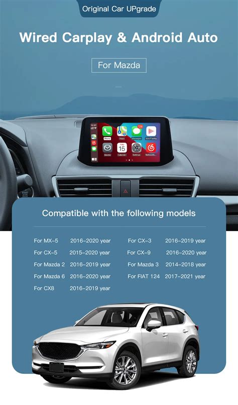 Carabc Apple Carplay Android Auto Usb Adapter Hub Solution For Mazda 6