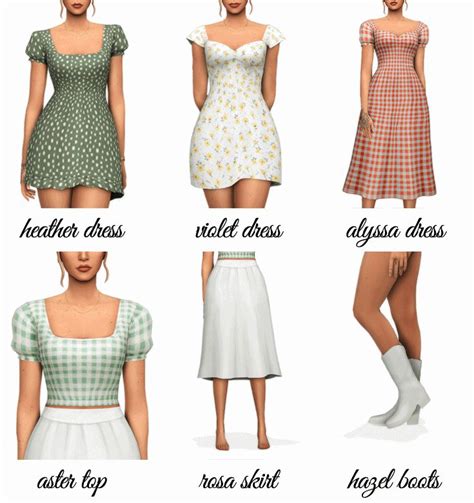 Aretha Sims Mods Clothes Sims Dresses Sims