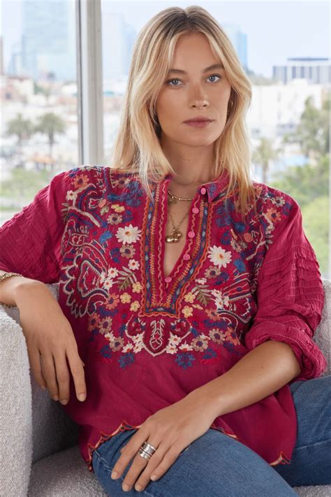 Womens Blouses Boho Silk And Peasant Tops Johnny Was Johnny Was Clothing Blouses For Women