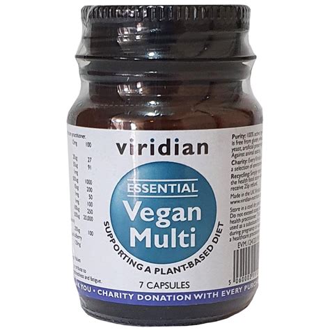 Viridian Essential Vegan Multi 7 Capsules