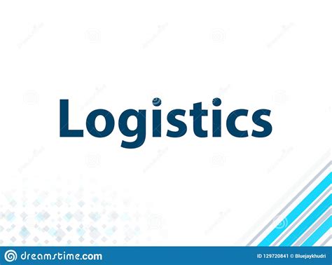 Logistics Modern Flat Design Blue Abstract Background Stock