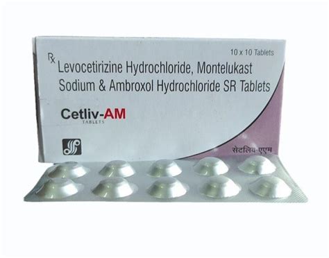 Levocetirizine Hydrochloride Montelukast Sodium Ambroxol Hydrochloride