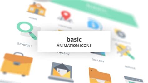 Basic Animation Icons Mogrt Elements Ft Animated And Bodymovin Envato