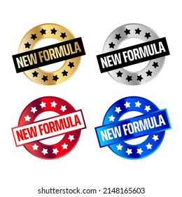 New Innovative Improved Formula Product Label Stock Vector Royalty