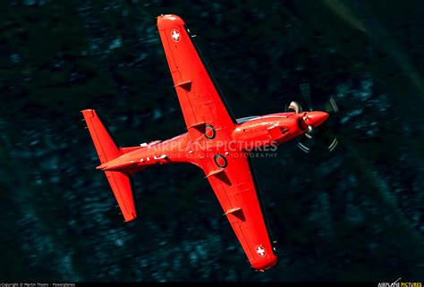 A Switzerland Air Force Pilatus Pc At Axalp Ebenfluh Range