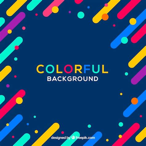 Free Vector | Colourful simple background with a frame