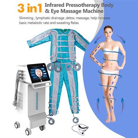 24 Air Bags Presoterapia Pressoterapia Professional Lymphacare Lymphatic Drainage Suit Machine