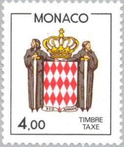 Timbre Coat Of Arms Monaco Coat Of Arms Mi MC P90 Sn MC J87 Yt MC