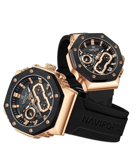 relojes de pareja naviforce cronógrafos originales NF8035