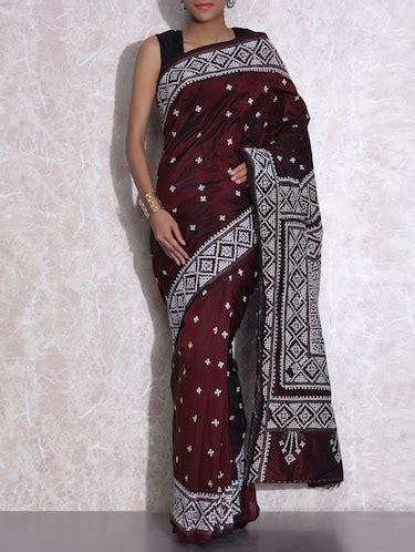 Buy Red Silk Printed Gujarati Saree for Women from Cult'us for ₹6500 at 0% off | 2019 Limeroad.com