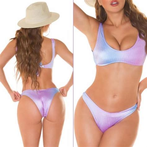 Comprar Bikini Lila Con Degradado De Color Bikinis Moda 2024