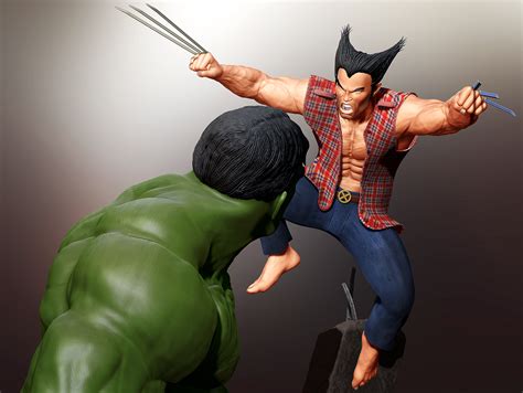 Wolverine vs Hulk, Fan art on Behance