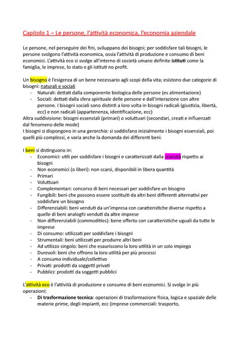 Riassunti Corso Di Economia Aziendale Di Airoldi Brunetti Coda