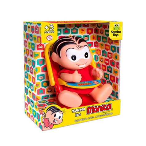 Boneca Bebe Monica - Boneca Mini Mônica Infantil Turma Da Mônica Bebê Conforto em Promoção ...