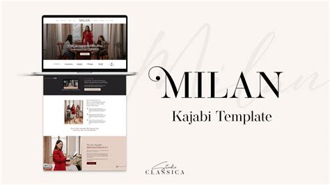 Milan Studio Classica Kajabi Template Shop