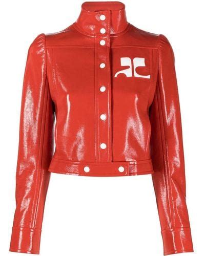 Red Courreges Jackets For Women Lyst