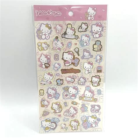 Daiso Sanrio Characters Hello Kitty Sticker 1 Sheet Limited Only Sale