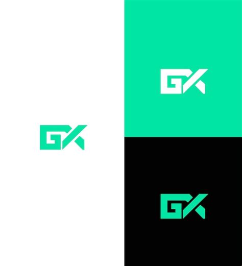 Premium Vector Gx Xg Letter Logo Icon Brand Identity Template