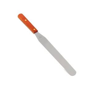 Stainless Steel Straight Spatula Wooden Handle 9"