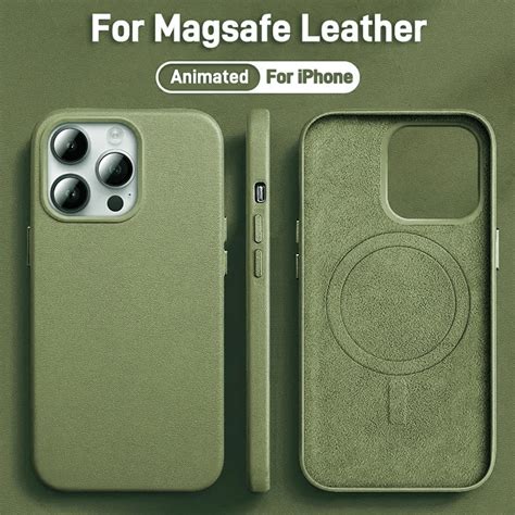 Funda Magn Tica De Cuero De Lujo Para For Iphone Pro Max Plus