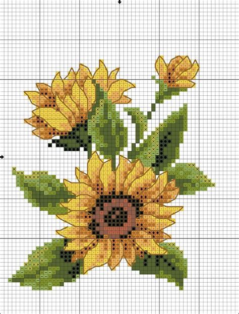 Free Cross Stitch Patterns With Sunflowers Artofit