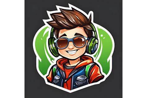 Gamer Boy Mascot Logo Graphic by mimishop · Creative Fabrica